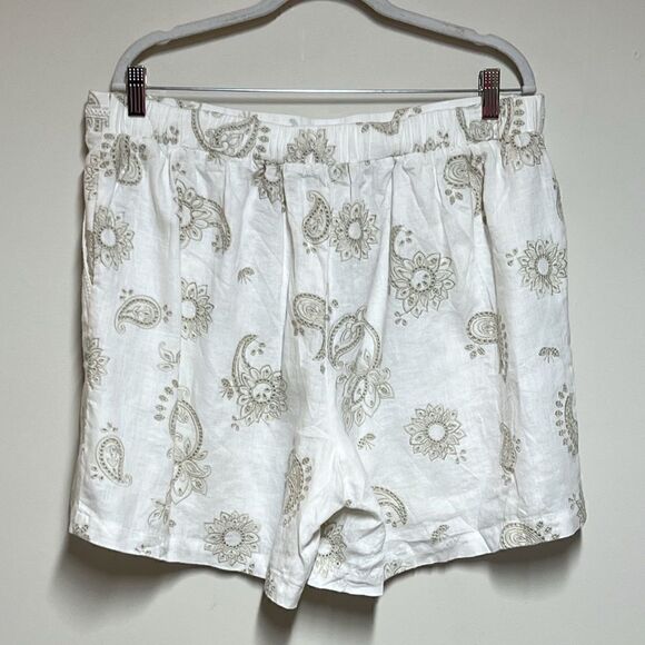 NWOT Johnny Was Maxine Linen Walker Shorts Womens Sz XL - Picture 5 of 10